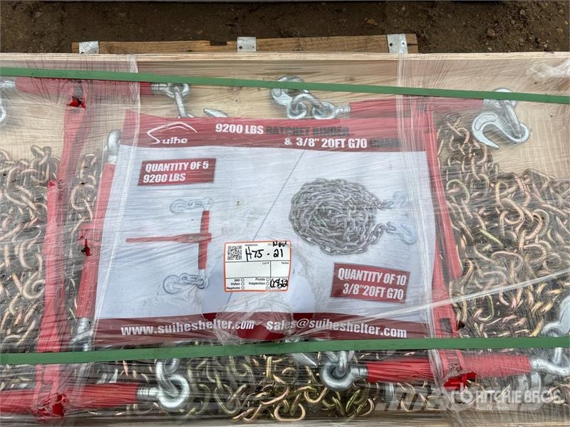  Quantity of (5)  Suihe BC-9200 9200 lb Ratchet Bin Otros componentes