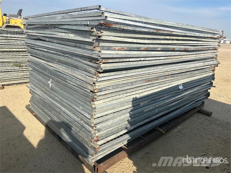 Quantity of (50) 10 ft x 6 ft Galvanized Temporary Other components