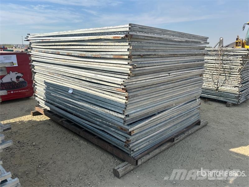 Quantity of (50) 10 ft x 6 ft Galvanized Temporary Other components