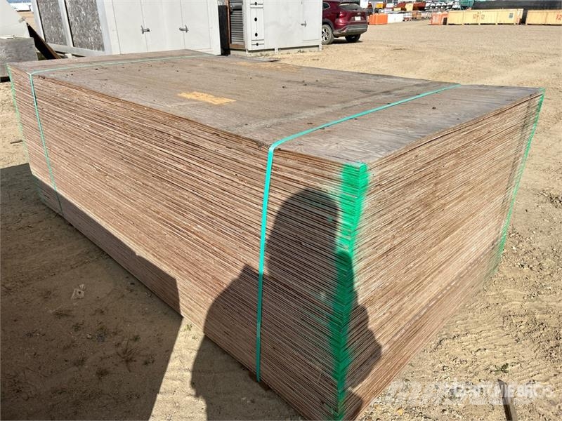 Quantity of (50) 4 ft x 8 ft x 5/8 in DFP Plywood Andre komponenter