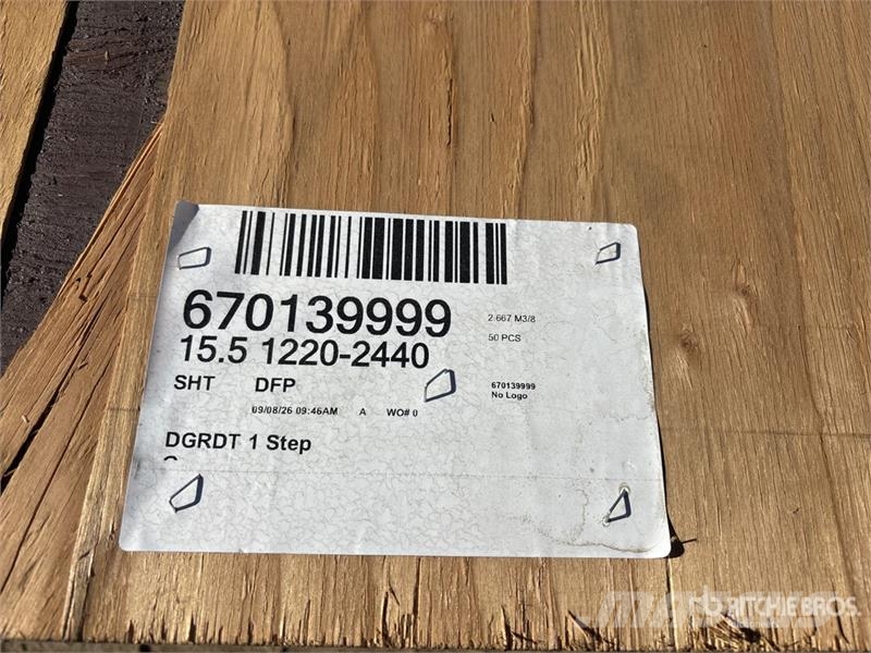  Quantity of (50) 5/8" 4x8 Douglas Fir Tongue & Gro Andre komponenter