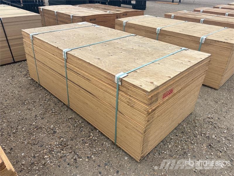 Quantity of (50) 5/8" 4x8 CSP/DFP No Stamp Plywood Other components