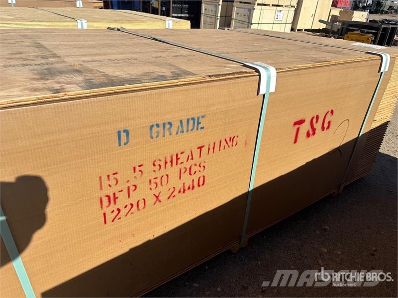  Quantity of (50) 5/8" 4x8 Douglas Fir Tongue & Gro Andre komponenter