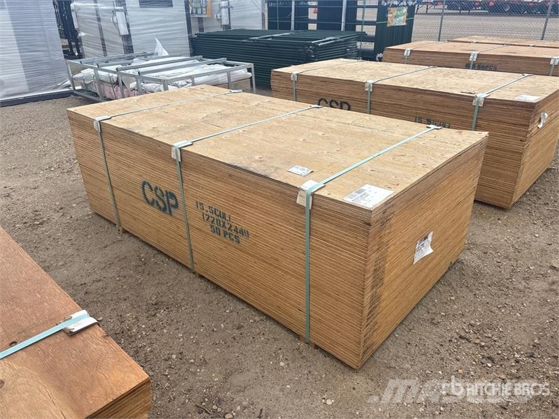  Quantity of (50) 5/8" 4x8 CSP/DFP No Stamp Plywood Drugi deli