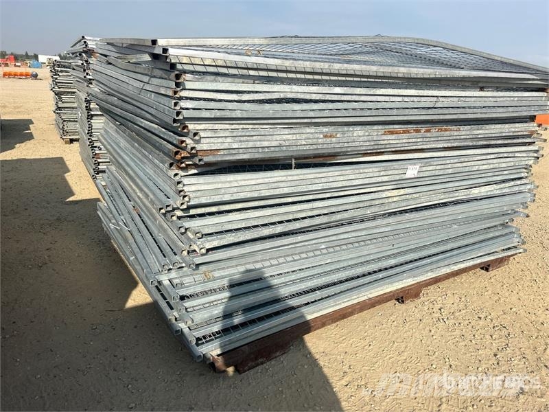 Quantity of (50) 6 ft x 10 ft Galvanized Temporary Other components
