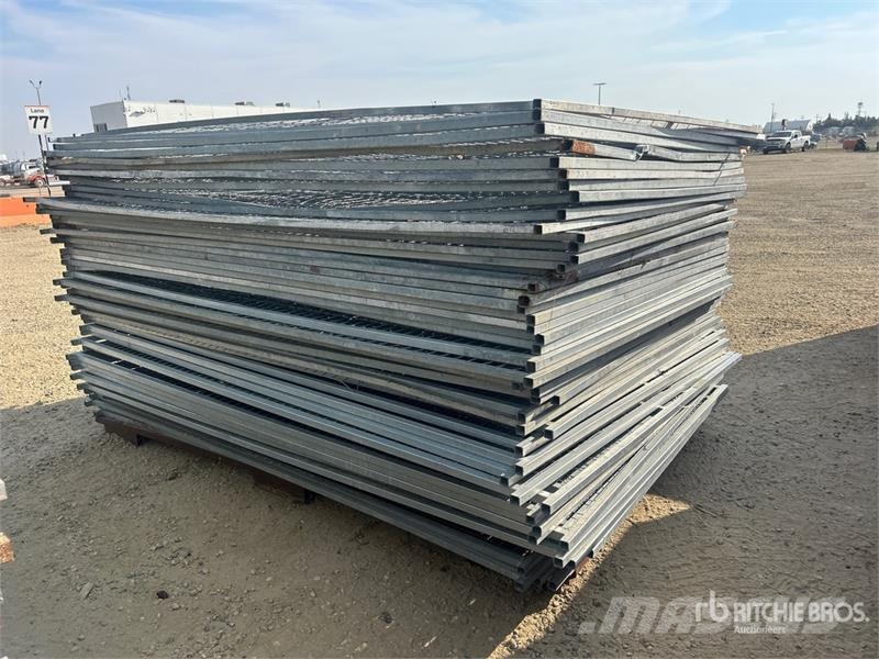 Quantity of (50) 6 ft x 10 ft Galvanized Temporary Other components