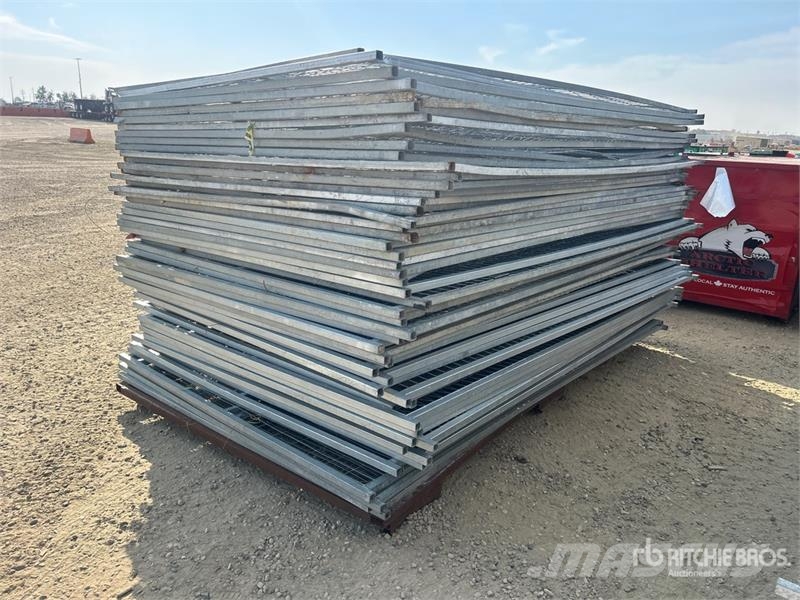 Quantity of (50) 6 ft x 10 ft Galvanized Temporary Other components