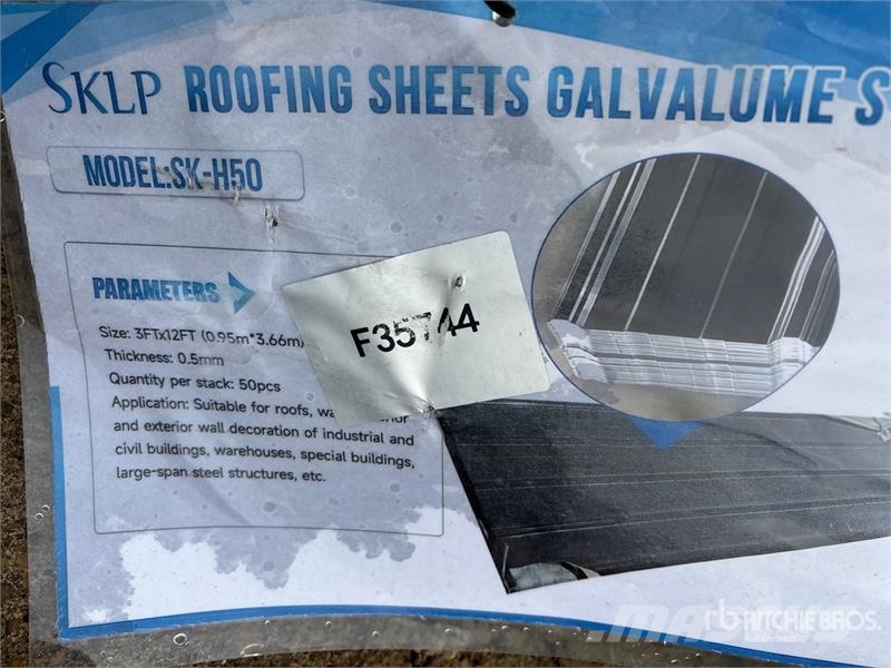 Quantity of (50) SKLP SKH50 Galvalume Steel Sheet Takels, lieren en materiaalliften