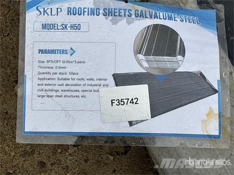 Quantity of (50) SKLP SKH50 Galvalume Steel Sheet Takels, lieren en materiaalliften