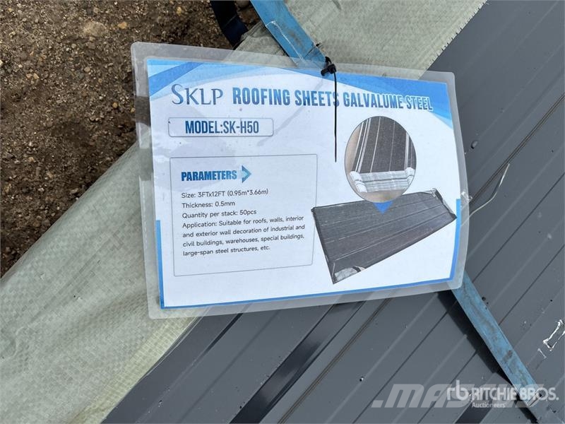  Quantity of (50)  SKLP SKH50 Galvalume Steel Sheet Pacēlāji, vinčas un materiālu lifti