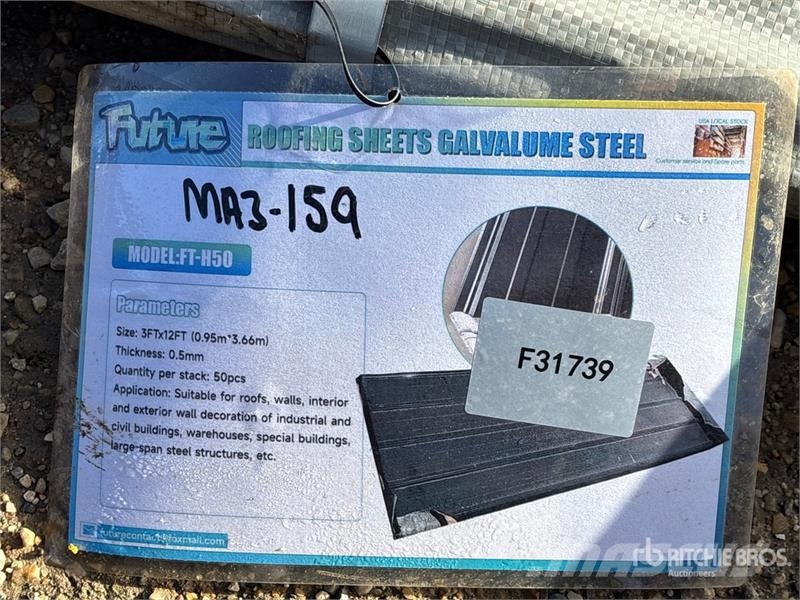 Quantity of (50) SKLP SKH50 Galvalume Steel Sheet 吊车起重机、绞车吊货机和物料升降机