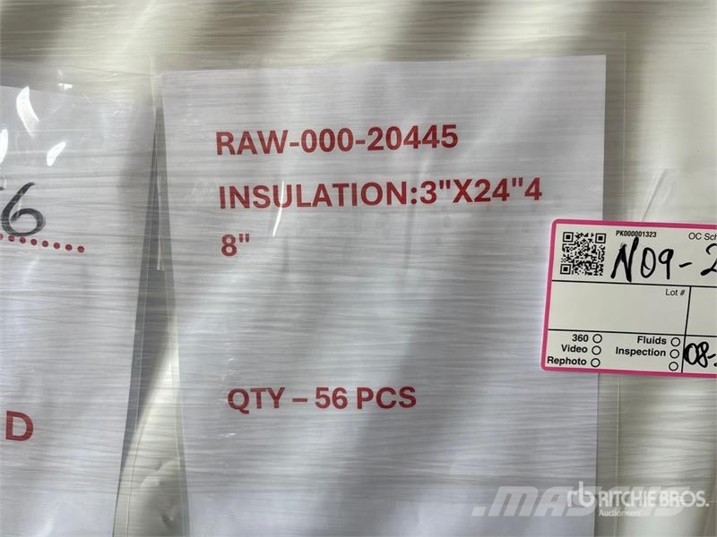  Quantity of (56) 3 in Insulation Andre komponenter
