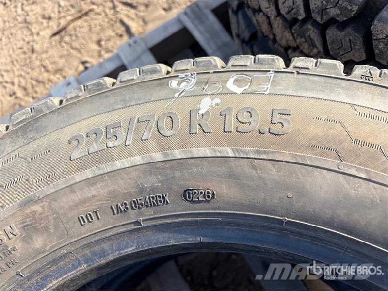  Quantity of (6) 225/70R19.5 Tires (Unused) Gume, kotači i naplatci