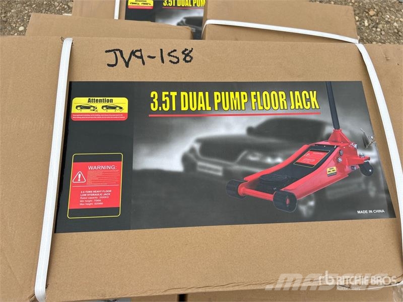 Quantity of (6) 3.5T Dual Pump floor Jack (Unused) Drugi deli