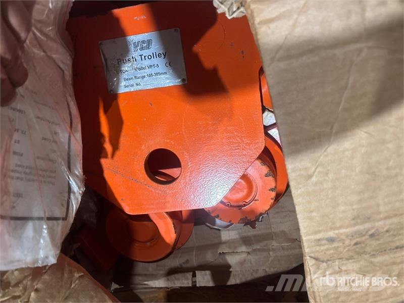 Quantity of (6) 5 ton Push Trolley Putkistonkäsittelylaitteet