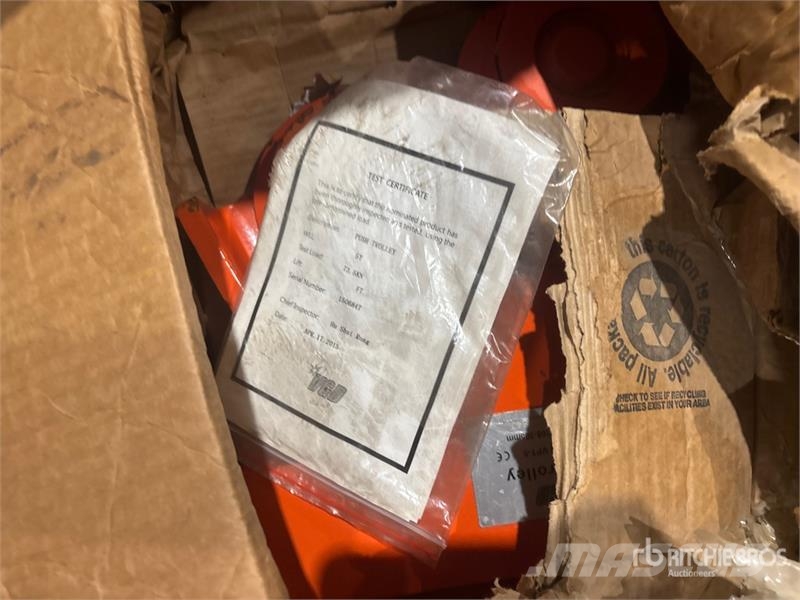 Quantity of (6) 5 ton Push Trolley Putkistonkäsittelylaitteet