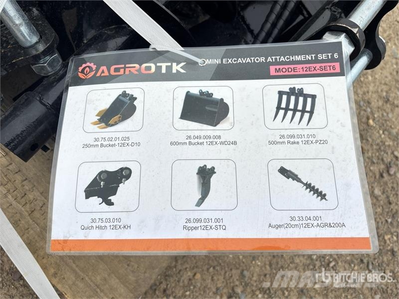 Quantity of (6) AGT 12EX-SET6 Mini Excavator Atta Drugi deli