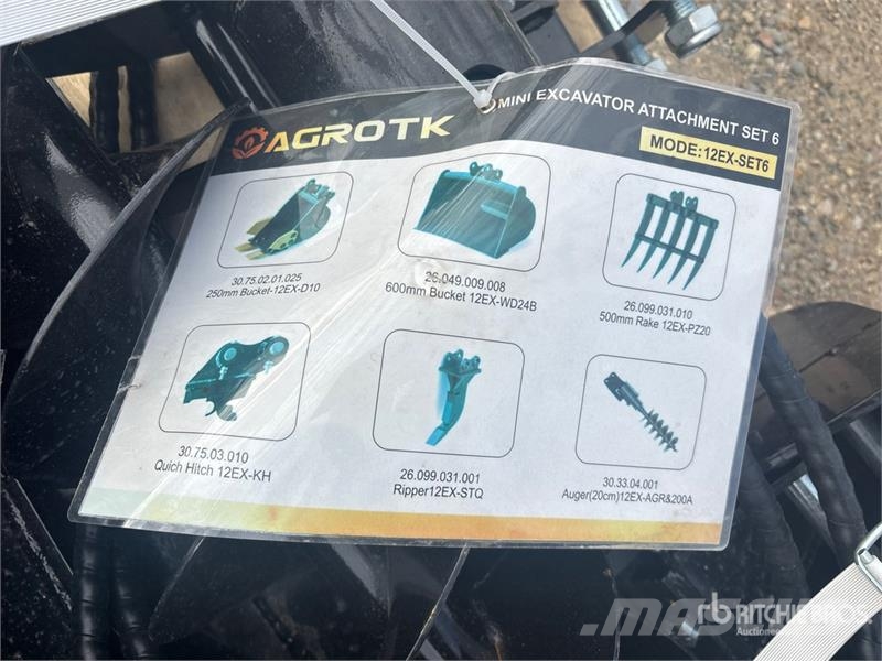 Quantity of (6) AGT 12EX-SET6 Mini Excavator Atta Drugi deli