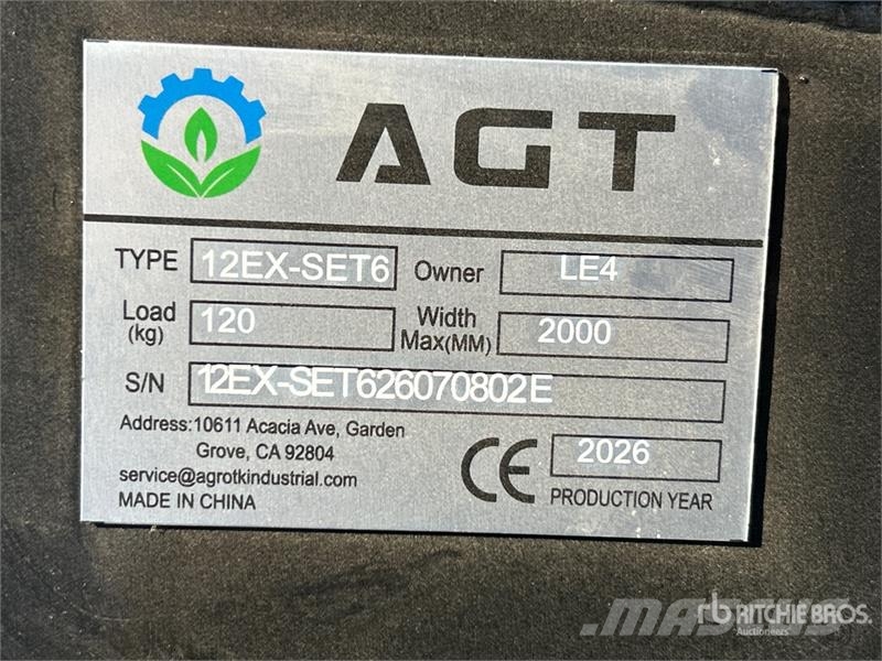 Quantity of (6) AGT 12EX-SET6 Mini Excavator Atta Other components
