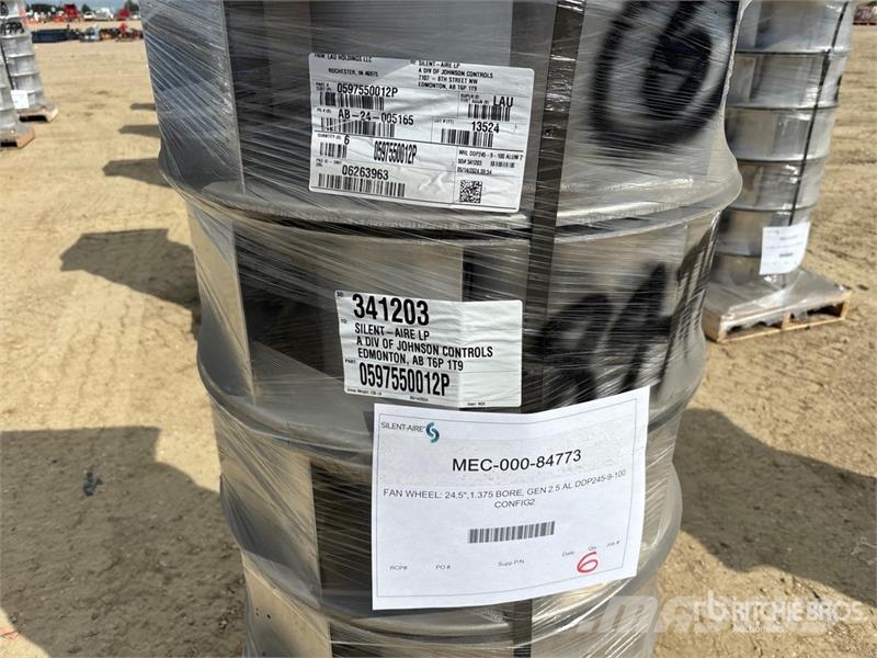 Quantity of (6) Fan Wheels Компоненты строительной техники
