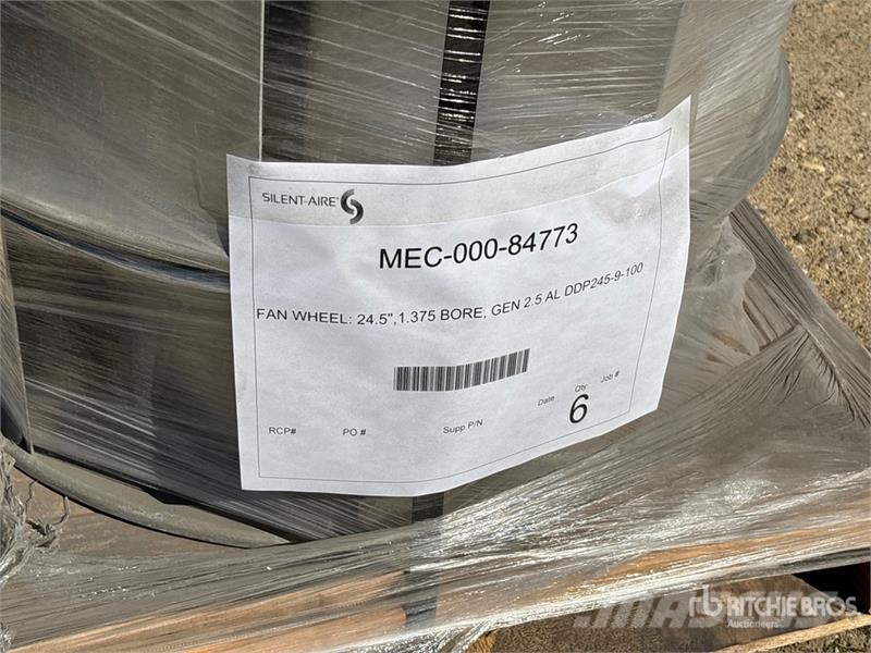  Quantity of (6) Fan Wheels Компоненты строительной техники