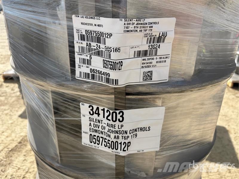 Quantity of (6) Fan Wheels Компоненты строительной техники