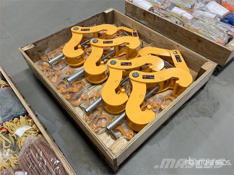  Quantity of (6) Kito Beam Clamps (Unused) Запчасти для кранов