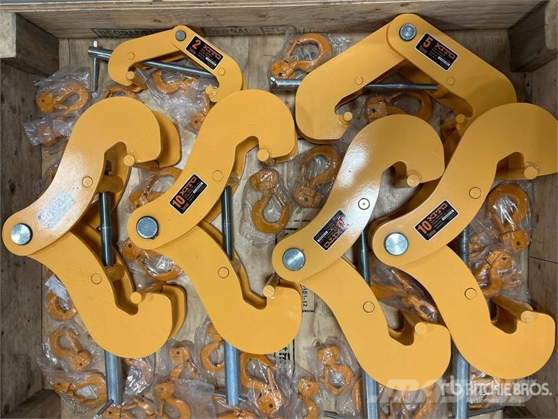  Quantity of (6) Kito Beam Clamps (Unused) Запчасти для кранов