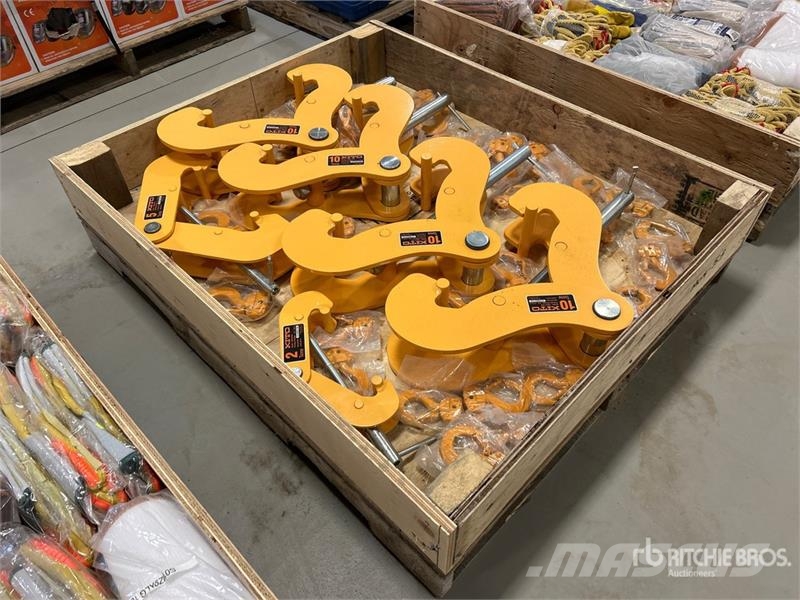  Quantity of (6) Kito Beam Clamps (Unused) Запчасти для кранов