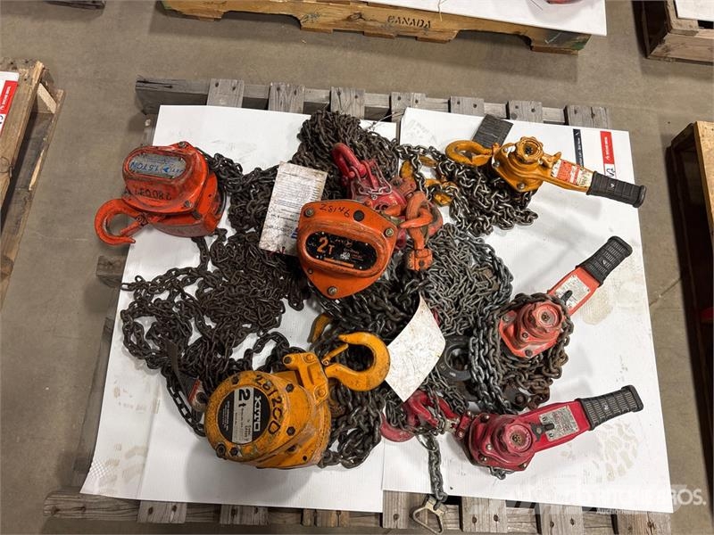 Quantity of (6) Miscellaneous Chain Hoists مكونات أخرى