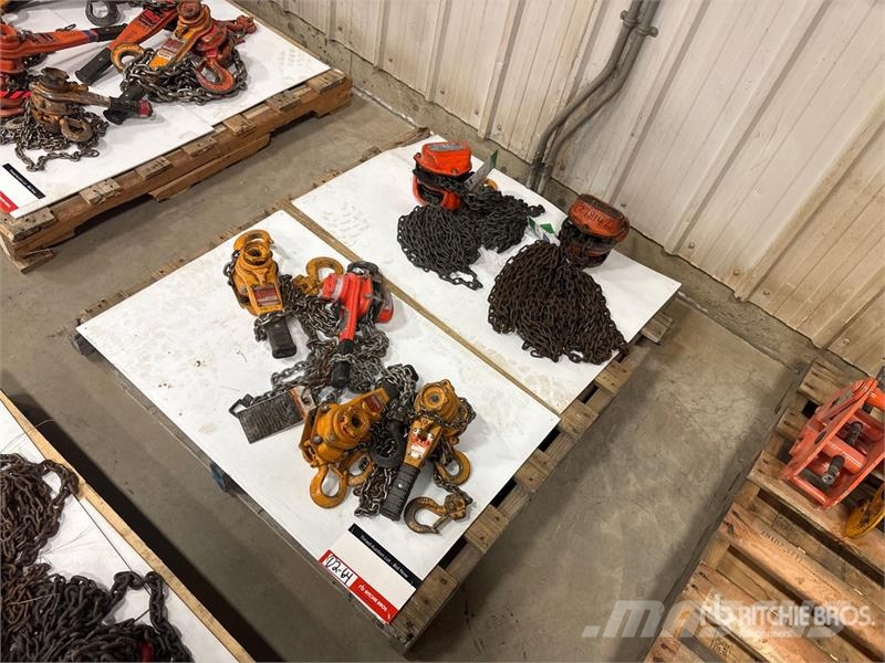 Quantity of (6) Miscellaneous Chain Hoists مكونات أخرى
