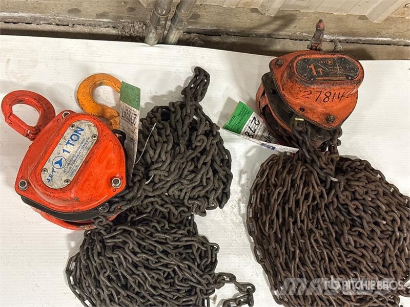 Quantity of (6) Miscellaneous Chain Hoists مكونات أخرى