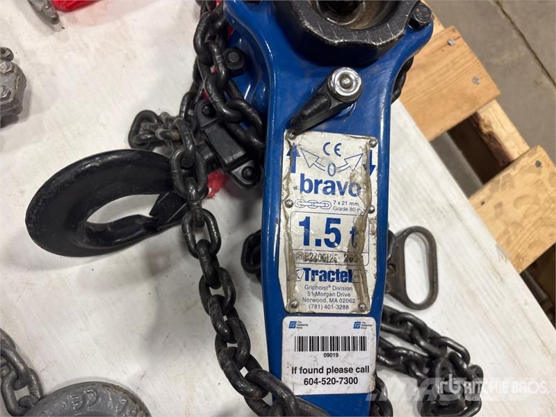  Quantity of (6) Miscellaneous Chain Hoists مكونات أخرى