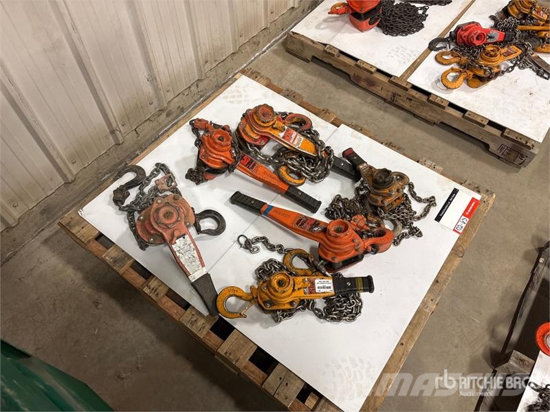 Quantity of (6) Miscellaneous Chain Hoists مكونات أخرى