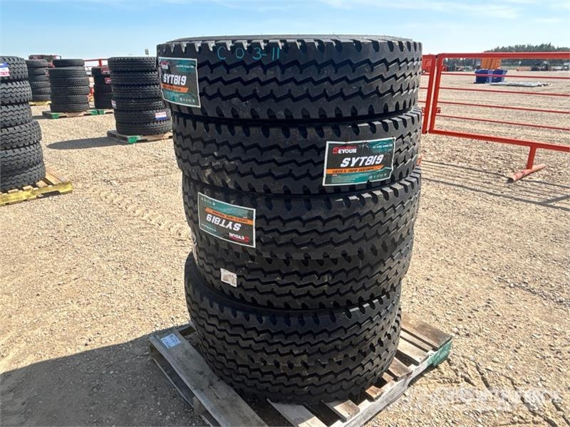 Quantity of (6) Seyoun 11R22.5 Truck Tires (Unused Tyres, wheels and rims