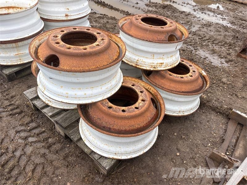 Quantity of (6) Steel Wheels - Fits Truck Tyres, wheels and rims