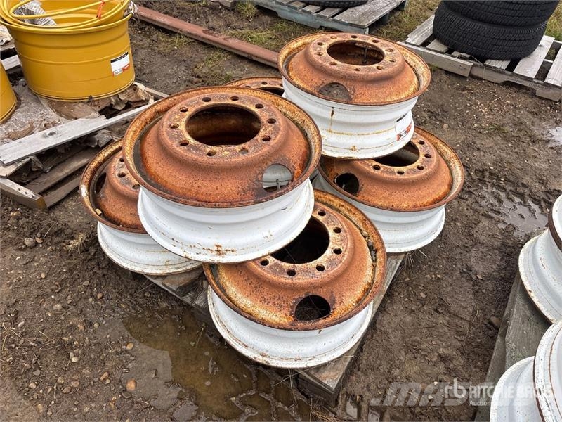 Quantity of (6) Steel Wheels - Fits Truck Tyres, wheels and rims