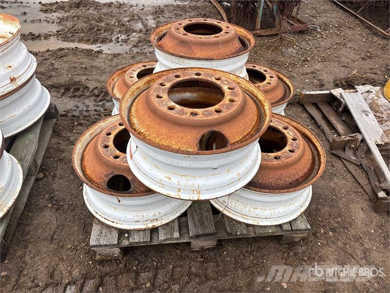 Quantity of (6) Steel Wheels - Fits Truck Tyres, wheels and rims