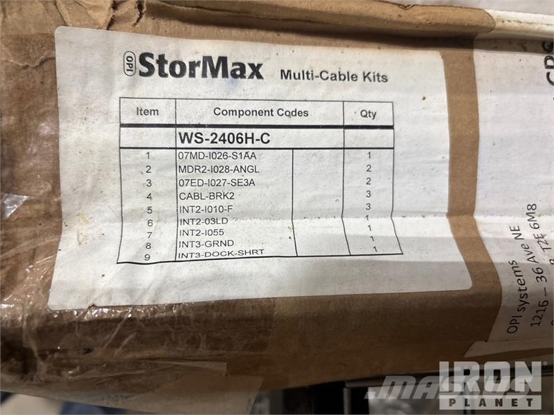  Quantity of (6) StorMax Multi-cable kit brackets f Ekin işleme ve depolama üniteleri/makineleri - Digerleri
