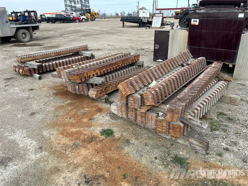  Quantity of (60) 7 ft Motor Grader Bolt-On Blades Other components