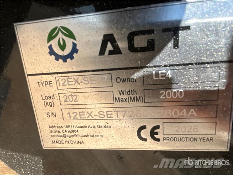 Quantity of (7) AGT 12EX-SET7 Mini Excavator Atta Drugi deli