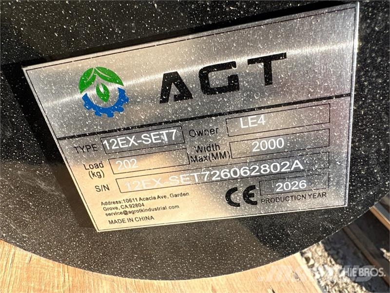 Quantity of (7) AGT 12EX-SET7 Mini Excavator Atta Drugi deli