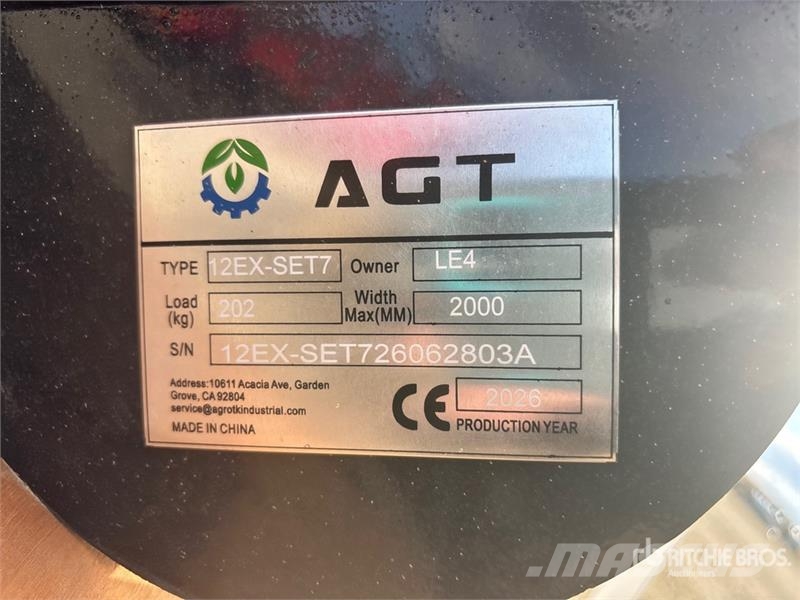  Quantity of (7)  AGT 12EX-SET7 Mini Excavator Atta Drugi deli