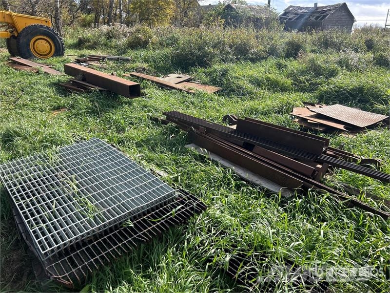 Quantity of (7) Pallets of  of Steel Grating, Shee Scrapers