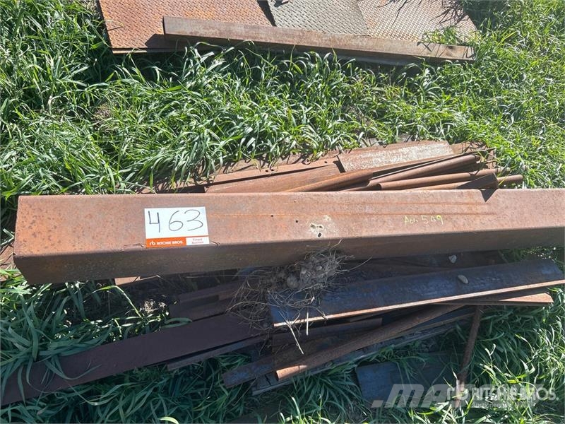  Quantity of (7) Pallets of  of Steel Grating, Shee Scrapers