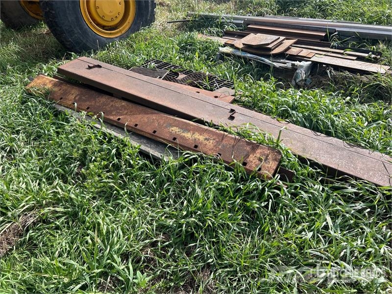  Quantity of (7) Pallets of  of Steel Grating, Shee Scrapers