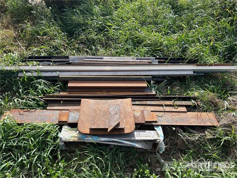 Quantity of (7) Pallets of  of Steel Grating, Shee Scrapers