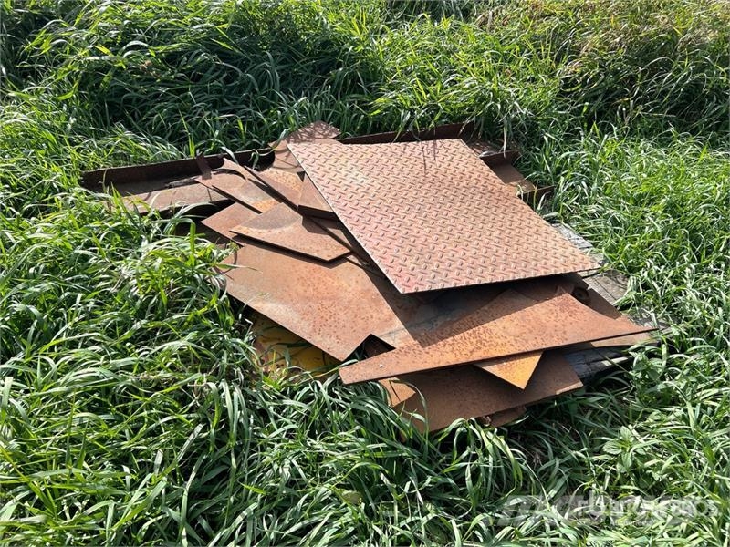  Quantity of (7) Pallets of  of Steel Grating, Shee Scrapers