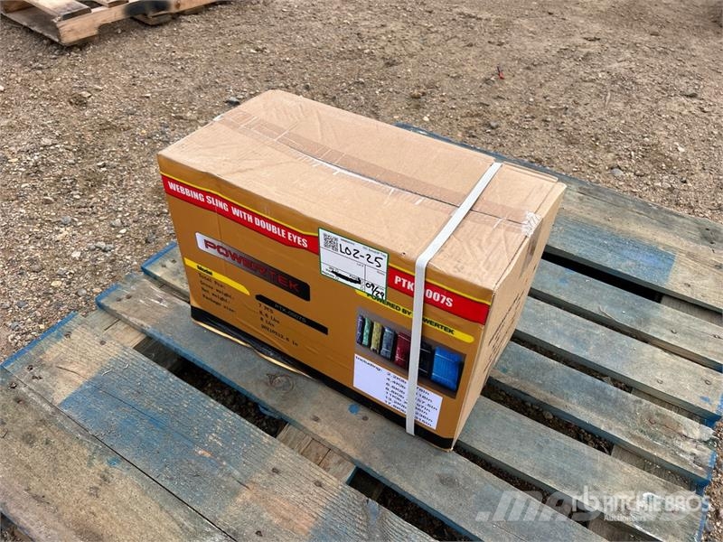  Quantity of (7)  Powertek PTK-0007S Double Eye Web Crane parts and equipment