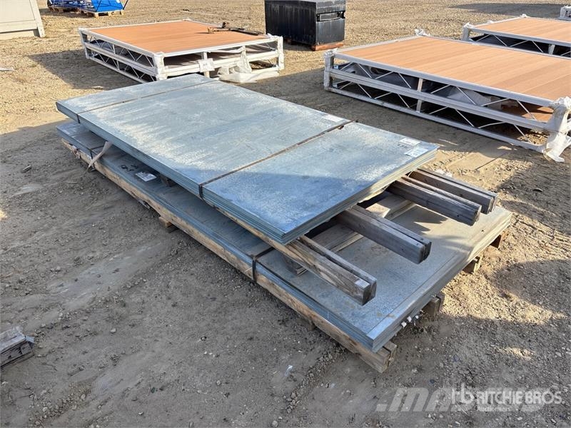 Quantity of (72) 14ga x 48 x 96 Galvanized Sheet ( Csörlők, emelőberendezések és anyagmozgató liftek
